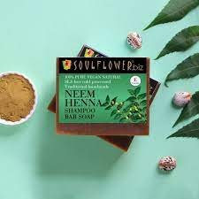 Soul Flower Neem Henna Hair Cleansing Bar