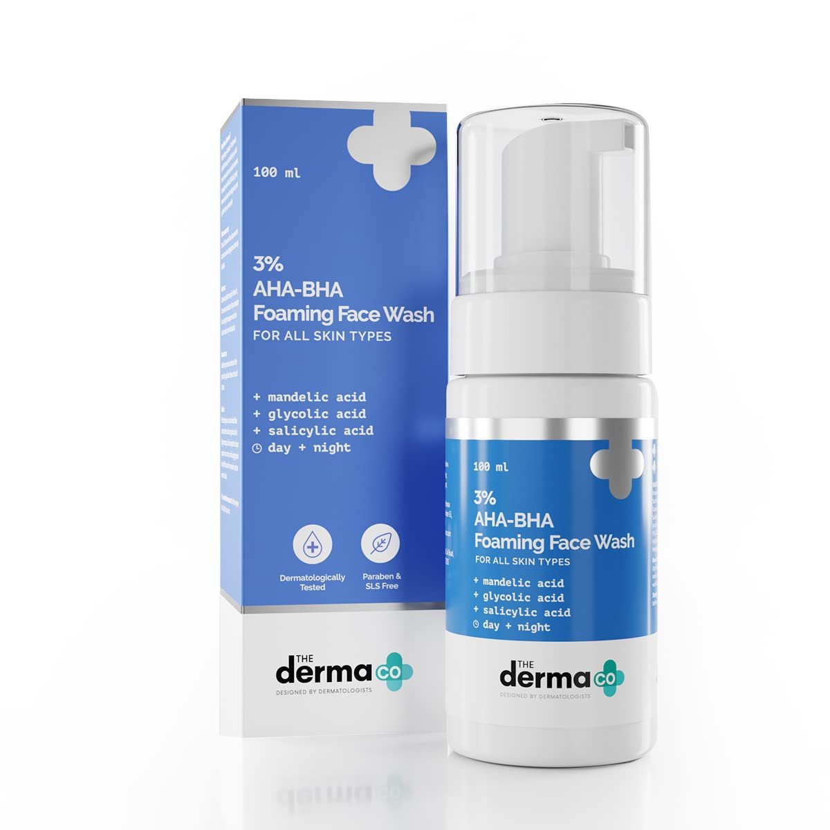 The Derma Co 3% AHA+BHA Foaming Daily Face Wash