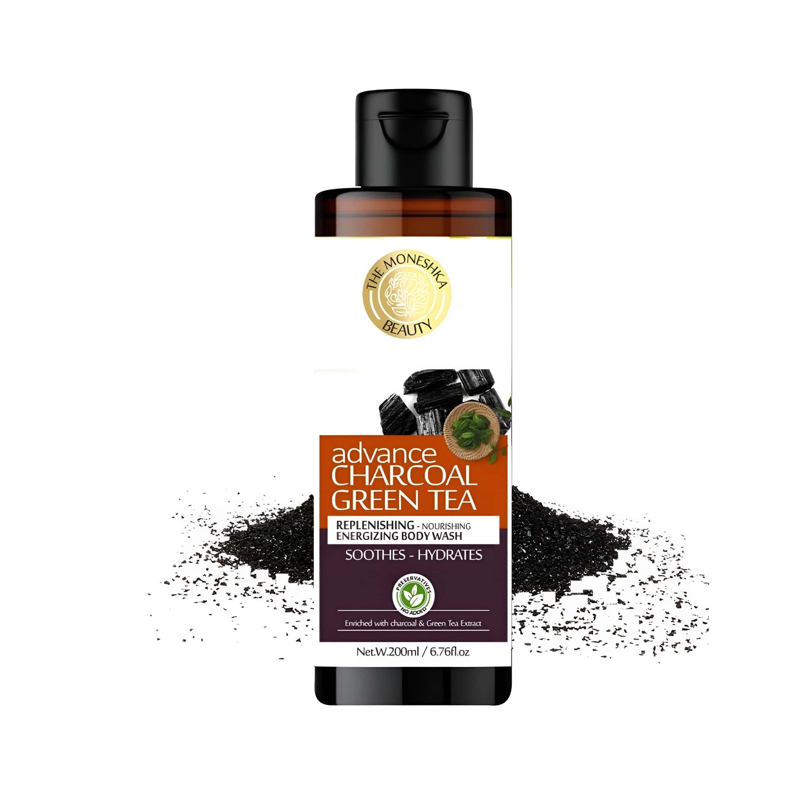 The Moneshka Beauty Charcoal Nourishing Glow Body Wash