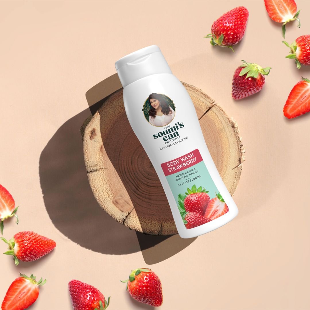 The Soumis Can Body Wash Strawberry