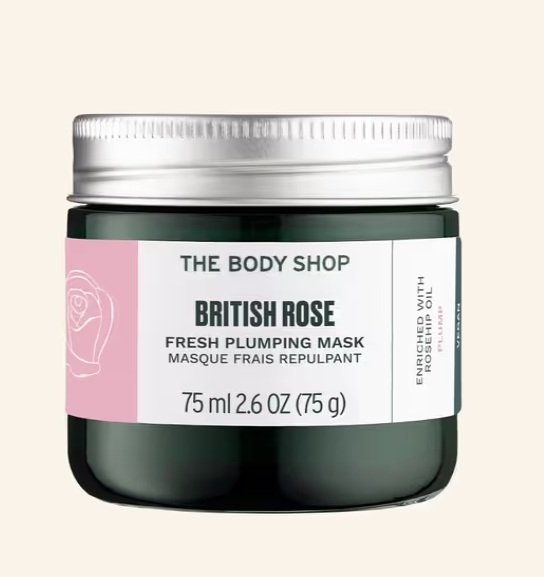 The body shop British Rose Fresh Plumping Mask