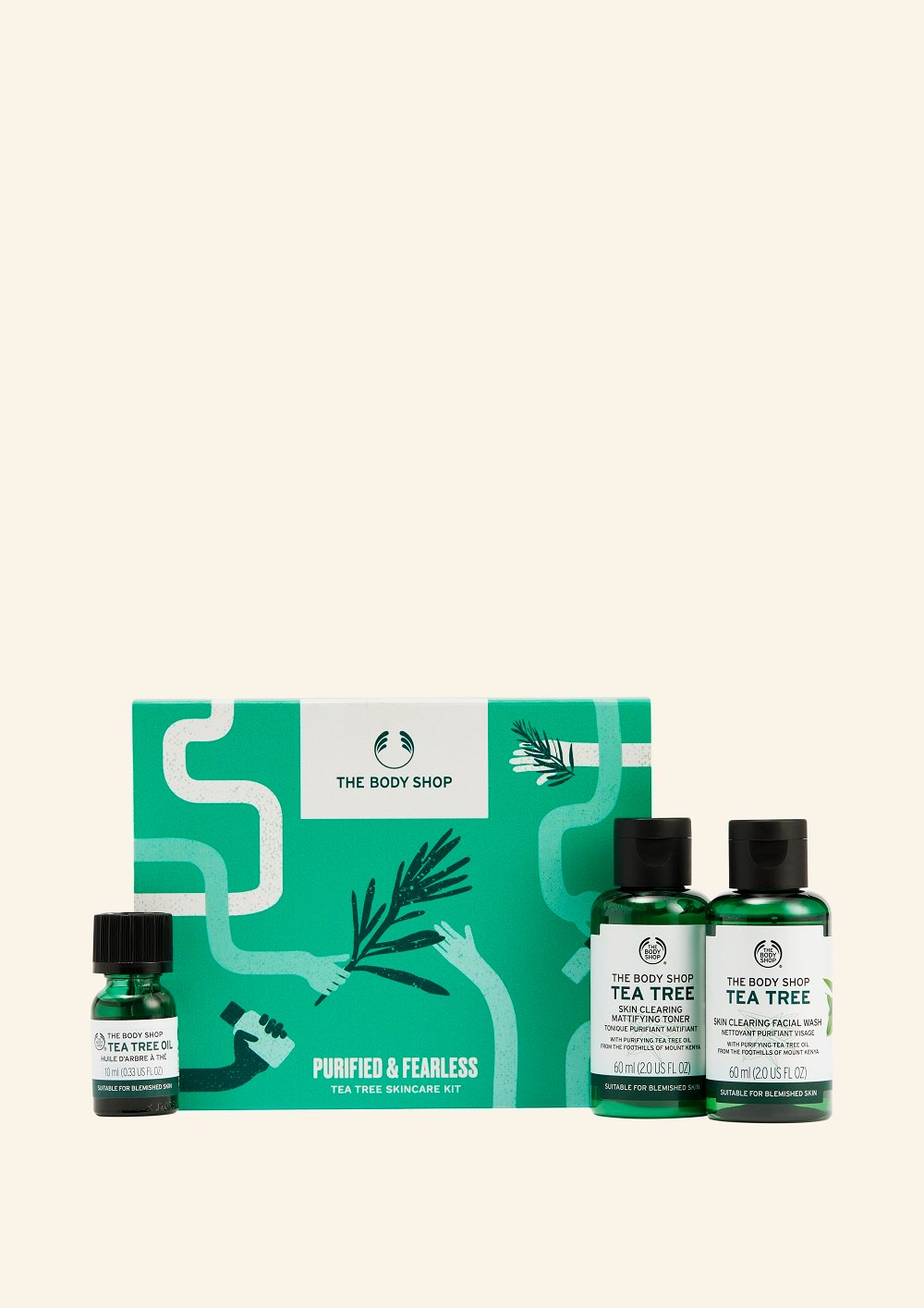 The body shop Purified & Fearless Tea Tree Skincare Kit