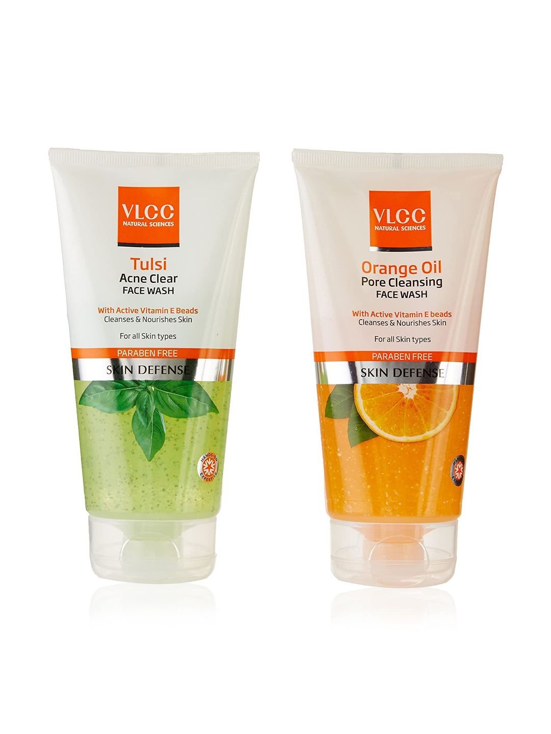 VLCC Tulsi Acne Clear Face Wash + Free Orange Oil Pore Cleansing Face Wash