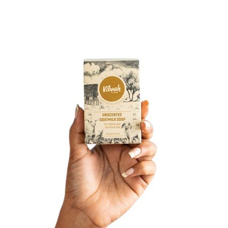 Vilvah Store Unscented Goatmilk Soap For Babies
