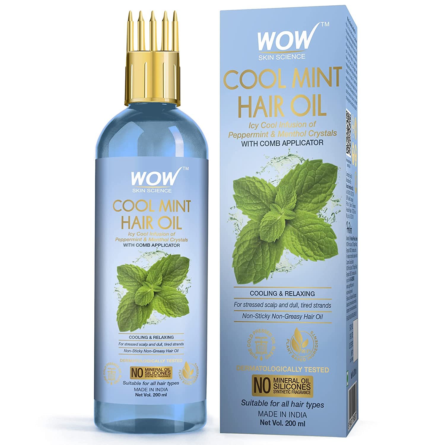 Wow Skin Science Cool Mint Hair Oil