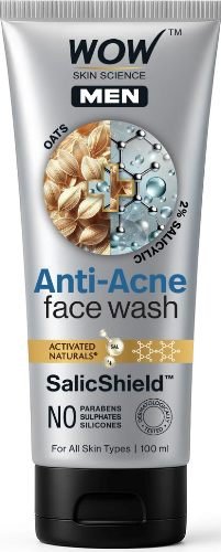 Wow Skin Science Oat Extract Salicylic Acid Anti Acne Face Wash