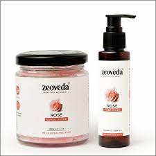 Zeoveda Rose Sugar Scrub + Rose Face Wash Combo