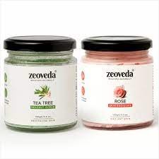 Zeoveda Tea Tree Scrub + Rose Skin Smoothie Combo