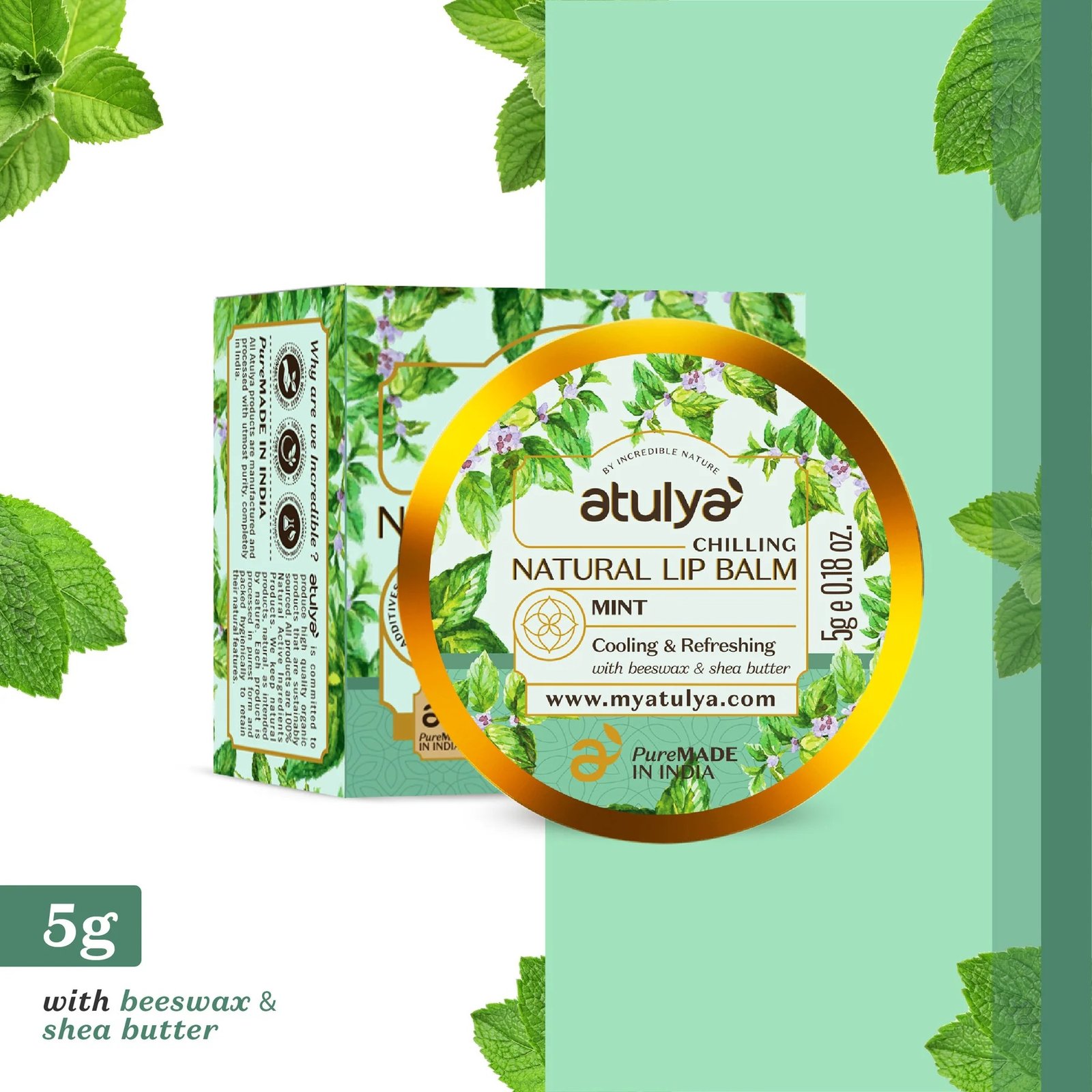 Atulya Mint Lip Balm