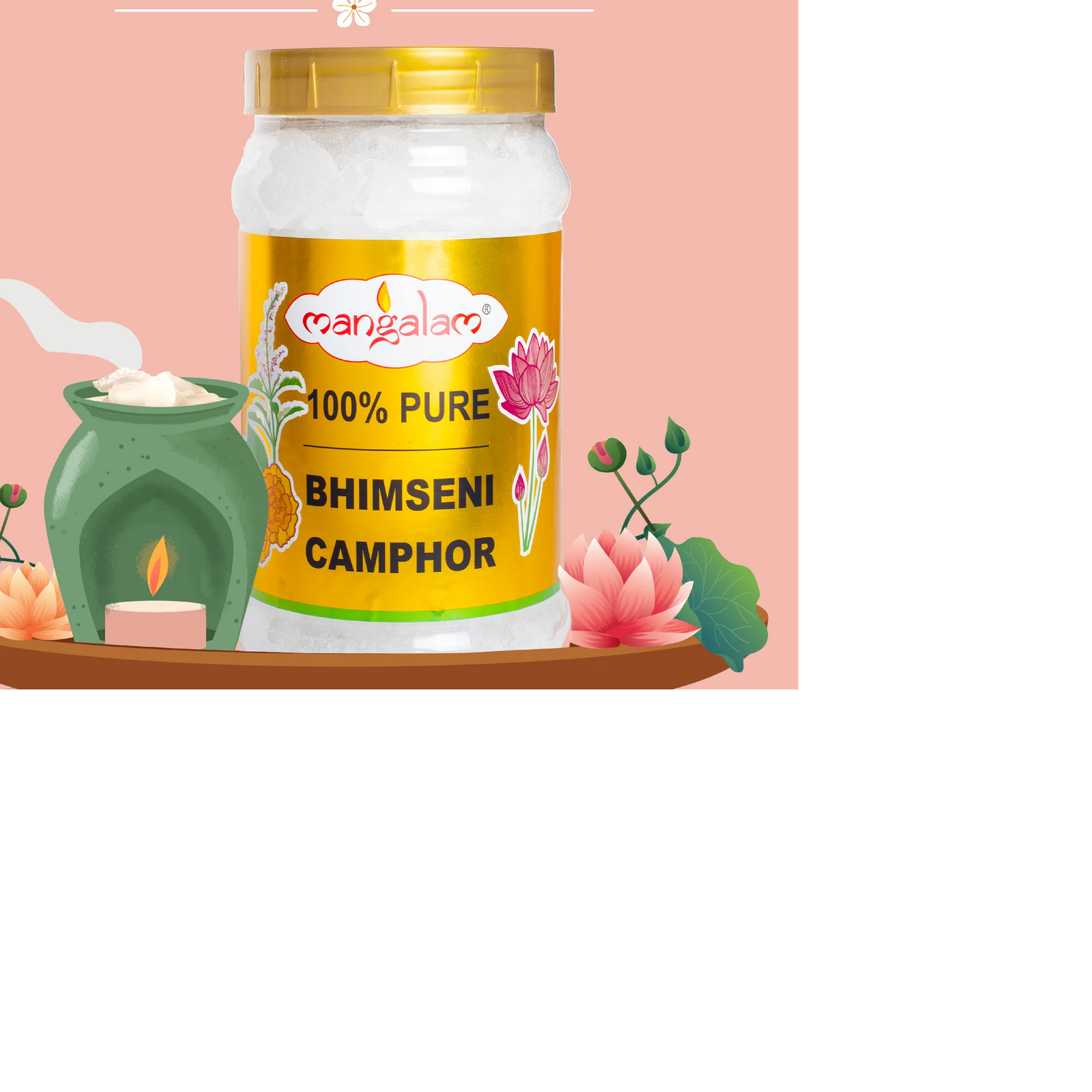 Mangalam Bhimseni Camphor Jar - 500g