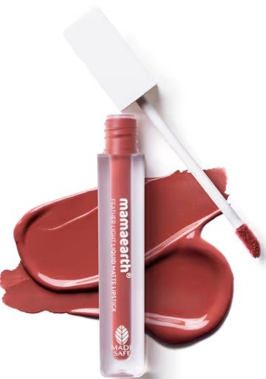 Mamaearth Feather Light Liquid Matte Lipstick - Nude Punch