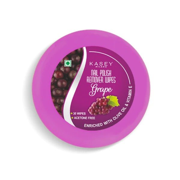 Milap Nail Paint Remover Wipes - Grapes