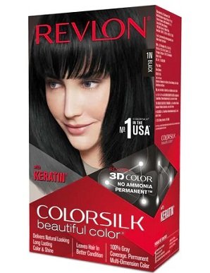 Revlon Colorsilk Beautiful Color Permanent Hair Dye  Black 1N