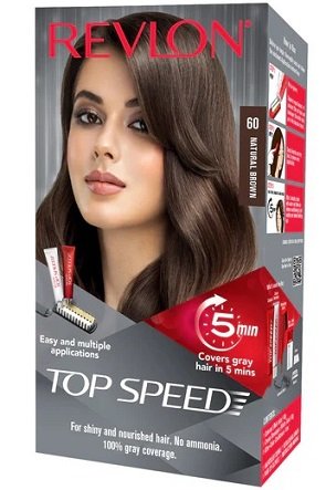 Revlon Top Speed Hair Color for Women Natural Brown 60