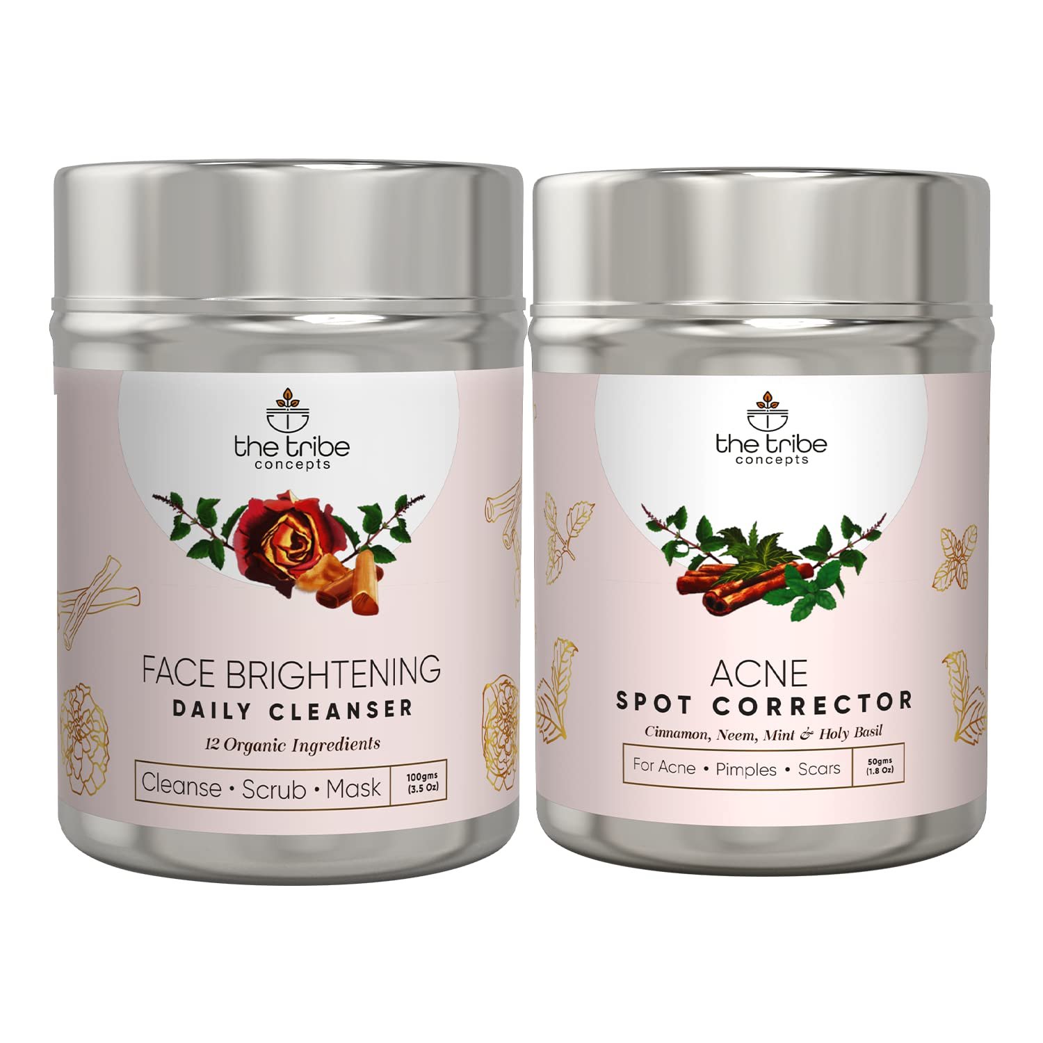 The Tribe Concepts Anti-Acne Treatment Kit - 150 grams - Tin