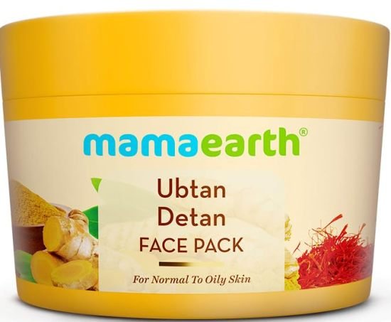 mamaearth Ubtan Detan Face Pack with Turmeric & Saffron